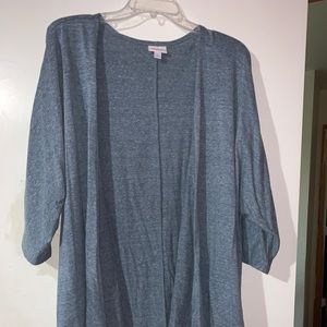 Short sleeve heathered Lularoe Lindsay kimono